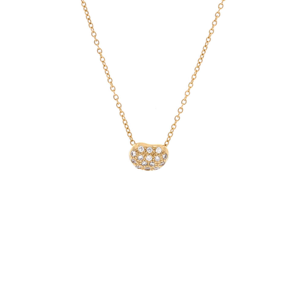 Tiffany & Co. 6.5mm Elsa Peretti Bean Pendant Necklace